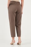 Pamuklu Normal Bel Regular Fit Düz Paça Kadın Pantolon 668YP42282S4 KAHVE