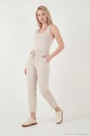 Pamuklu Normal Bel Regular Fit Düz Paça Kadın Pantolon 668YP42282S4 KOYU TAŞ