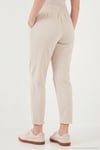 Pamuklu Normal Bel Regular Fit Düz Paça Kadın Pantolon 668YP42282S4 KOYU TAŞ