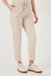 Pamuklu Normal Bel Regular Fit Düz Paça Kadın Pantolon 668YP42282S4 KOYU TAŞ