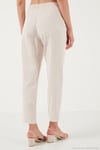 Pamuklu Normal Bel Regular Fit Düz Paça Kadın Pantolon 668YP42282S4 TAŞ