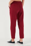 Pamuklu Normal Bel Regular Fit Düz Paça Kadın Pantolon 668YP42282S4 BORDO