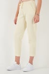 Pamuklu Normal Bel Regular Fit Düz Paça Kadın Pantolon 668YP42282S4 SARI
