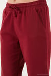 Pamuklu Normal Bel Regular Fit Düz Paça Kadın Pantolon 668YP42282S4 BORDO