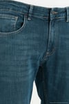 Pamuklu Normal Kalıp Normal Bel Jeans Erkek Kot Pantolon 2203C55PARMA YEŞİL-MAVİ