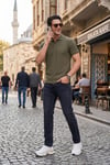 Pamuklu Normal Kalıp Normal Bel Jeans Erkek Kot Pantolon 2213C56PARMA SİYAH
