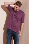 Pamuklu Oversize Bisiklet Yaka Basic Erkek T Shirt 5902365 MÜRDÜM