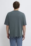 Pamuklu Oversize Bisiklet Yaka Basic Erkek T Shirt 0613113-71598 KOYU YEŞİL