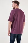 Pamuklu Oversize Bisiklet Yaka Basic Erkek T Shirt 5902365 MÜRDÜM
