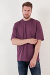 Pamuklu Oversize Bisiklet Yaka Basic Erkek T Shirt 5902365 MÜRDÜM