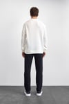 Pamuklu Oversize Fit Bisiklet Yaka Erkek Sweat B35W12007 117 EKRU