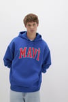 Pamuklu Oversize Fit Kapüşonlu Logolu Erkek Sweat 067149-70907 SAKS