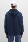 Pamuklu Oversize Fit Kapüşonlu Logolu Erkek Sweat 067149-29743 LACİVERT