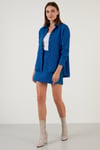 Pamuklu Oversize Tüvit Kadın Gömlek 42190503 SAKS