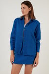 Pamuklu Oversize Tüvit Kadın Gömlek 42190503 SAKS