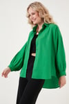 Pamuklu Rahat Kesim Poplin Kadın Gömlek 6234788 BENETTON