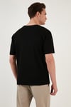 Pamuklu Rahat Kesim Tek Cepli Bisiklet Yaka Erkek T Shirt 5902642 SİYAH