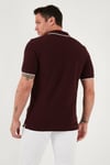 Pamuklu Regular Fit 3'lü Paket Erkek Polo Yaka T Shirt 59029641827S3 İndigo-Vişne-Beyaz-Siyah