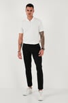 Pamuklu Regular Fit 3'lü Paket Erkek Polo Yaka T Shirt 59029641527S3 Siyah-Beyaz-Vişne