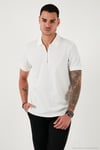 Pamuklu Regular Fit 3'lü Paket Erkek Polo Yaka T Shirt 59029641527S3 Siyah-Saks-Beyaz