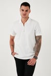 Pamuklu Regular Fit 3'lü Paket Erkek Polo Yaka T Shirt 59029641527S3 Siyah-Beyaz-Vişne