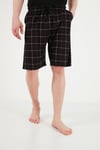 Pamuklu Regular Fit Bağlamalı Cepli 2'li Pijama Paket Erkek Şort 6574004S2 Yeşil-Siyah-Bordo