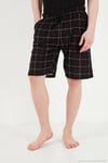 Pamuklu Regular Fit Bağlamalı Cepli 2'li Pijama Paket Erkek Şort 6574004S2 Siyah-Siyah-Bordo