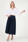 Pamuklu Regular Fit Bağlamalı Crop Kadın Kimono 668YL2783 BEYAZ