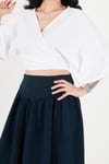 Pamuklu Regular Fit Bağlamalı Crop Kadın Kimono 668YL2783 BEYAZ