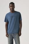 Pamuklu Regular Fit Baskılı Bisiklet Yaka Erkek T Shirt A2082-0368 MAVİ