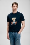 Pamuklu Regular Fit Baskılı Bisiklet Yaka Erkek T Shirt 111020305 LACİVERT