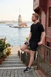 Pamuklu Regular Fit Baskılı Bisiklet Yaka Erkek T Shirt 5904061 SİYAH