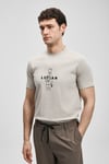 Pamuklu Regular Fit Baskılı Bisiklet Yaka Erkek T Shirt 111020307 TAŞ