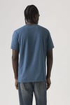 Pamuklu Regular Fit Baskılı Bisiklet Yaka Erkek T Shirt A2082-0368 MAVİ
