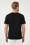 Pamuklu Regular Fit Baskılı Bisiklet Yaka Erkek T Shirt 5904061 SİYAH