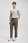 Pamuklu Regular Fit Baskılı Bisiklet Yaka Erkek T Shirt 111020307 TAŞ