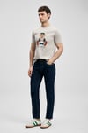 Pamuklu Regular Fit Baskılı Bisiklet Yaka Erkek T Shirt 111020305 TAŞ