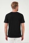 Pamuklu Regular Fit Baskılı Bisiklet Yaka Erkek T Shirt 5904061 SİYAH