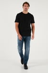 Pamuklu Regular Fit Bisiklet Yaka 5'li Paket Erkek T Shirt 59020204S5 Siyah-Mürdüm-Mavi-Açık Gri-Ekru