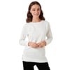 Pamuklu Regular Fit Bisiklet Yaka Basic Kadın Sweat 5863569 EKRU