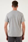 Pamuklu Regular Fit Bisiklet Yaka Basic Erkek T Shirt 59020201 GRİ MELANJ