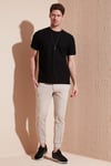 Pamuklu Regular Fit Bisiklet Yaka Basic Erkek T Shirt 5902387 SİYAH