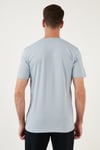 Pamuklu Regular Fit Bisiklet Yaka Basic Erkek T Shirt 59020201 ORTA MAVİ