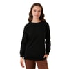 Pamuklu Regular Fit Bisiklet Yaka Basic Kadın Sweat 5863569 SİYAH