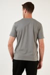 Pamuklu Regular Fit Bisiklet Yaka Basic Erkek T Shirt 59020201 AÇIK HAKİ