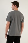 Pamuklu Regular Fit Bisiklet Yaka Basic Erkek T Shirt 5902387 AÇIK HAKİ