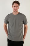Pamuklu Regular Fit Bisiklet Yaka Basic Erkek T Shirt 5902387 AÇIK HAKİ