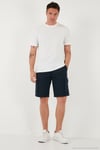 Pamuklu Regular Fit Bisiklet Yaka Basic Erkek T Shirt 5902387 EKRU
