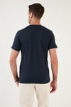 Pamuklu Regular Fit Bisiklet Yaka Basic Erkek T Shirt 59020201 İNDİGO