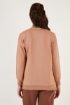 Pamuklu Regular Fit Bisiklet Yaka Basic Kadın Sweat 5863569 BİSKÜVİ